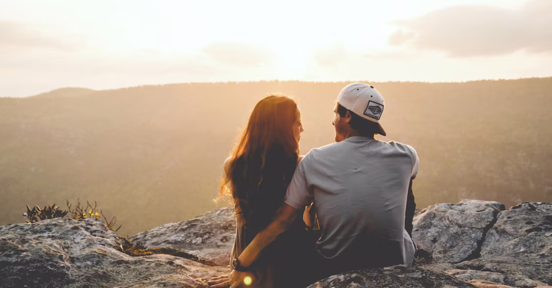 Happy couple in Australia